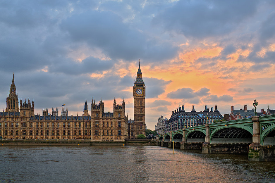 Big Ben Clock Tower in London by Randy Kepple